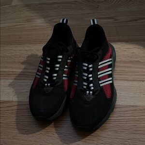 Adidas women Black and Red Striped Sneakers
